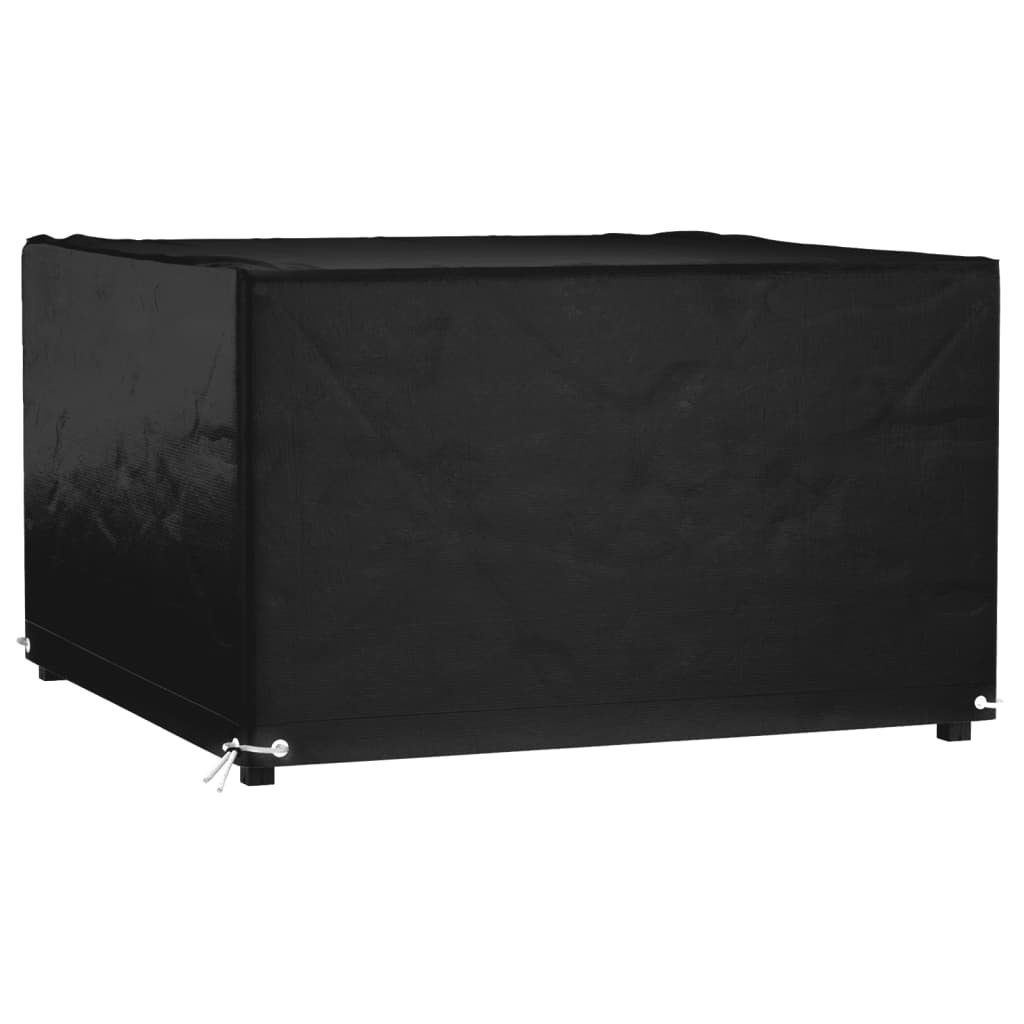 vidaXL Tuinmeubelhoezen poly rattan 2 st 4-persoons 113x113 cm