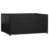 vidaXL Tuinmeubelhoezen poly rattan 2 st 4-persoons 113x113 cm