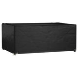 vidaXL Tuinmeubelhoezen poly rattan 2 st 4-persoons 113x113 cm