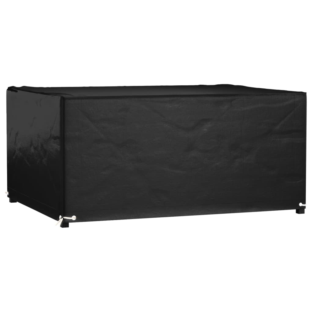 vidaXL Tuinmeubelhoezen poly rattan 2 st 4-persoons 113x113 cm