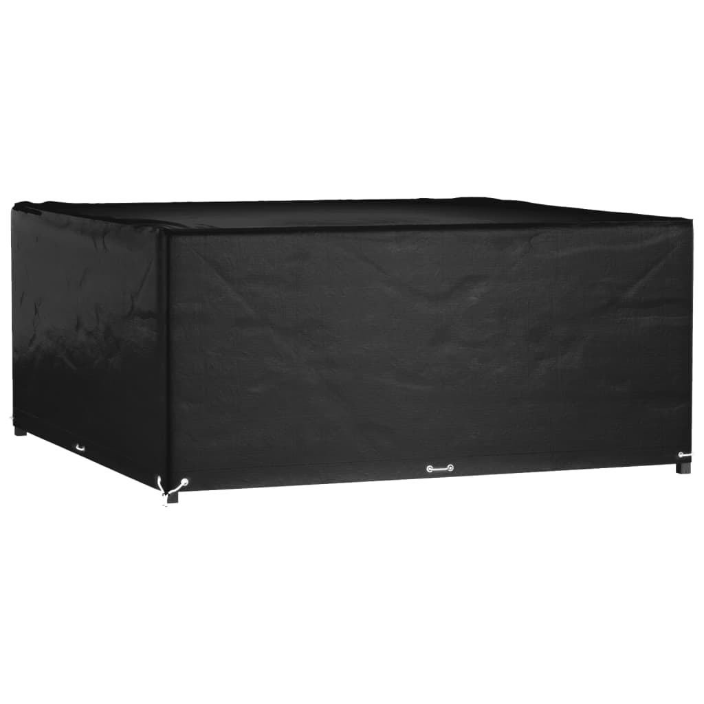 vidaXL Tuinmeubelhoezen poly rattan 2 st 4-persoons 113x113 cm
