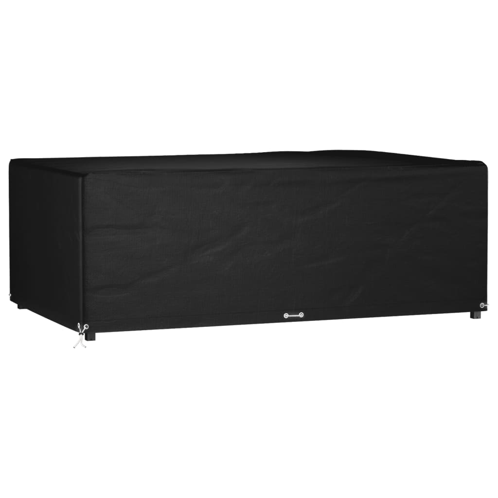 vidaXL Tuinmeubelhoezen poly rattan 2 st 4-persoons 113x113 cm
