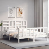 vidaXL Bed Frame with Headboard Solid Wood