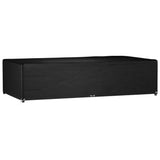 vidaXL Tuinmeubelhoezen poly rattan 2 st 4-persoons 113x113 cm