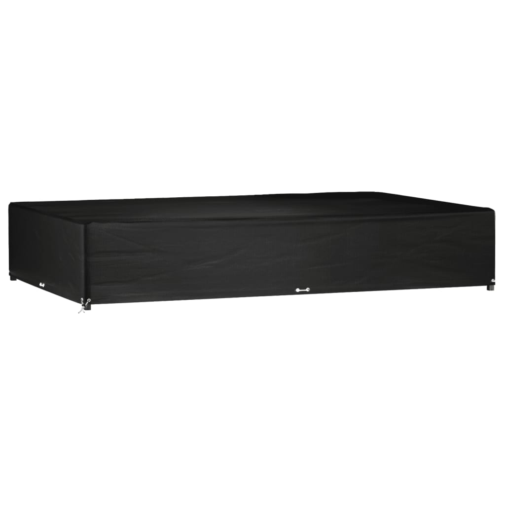 vidaXL Tuinmeubelhoezen poly rattan 2 st 4-persoons 113x113 cm