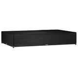 vidaXL Tuinmeubelhoezen poly rattan 2 st 4-persoons 113x113 cm