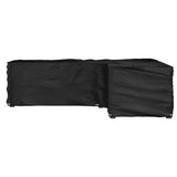 vidaXL Tuinmeubelhoezen 2 st L-vormig 12 oogjes 250x250x90 cm