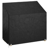 vidaXL Tuinbankhoezen 2 st 8 oogjes 130x70x70/88 cm polyetheen