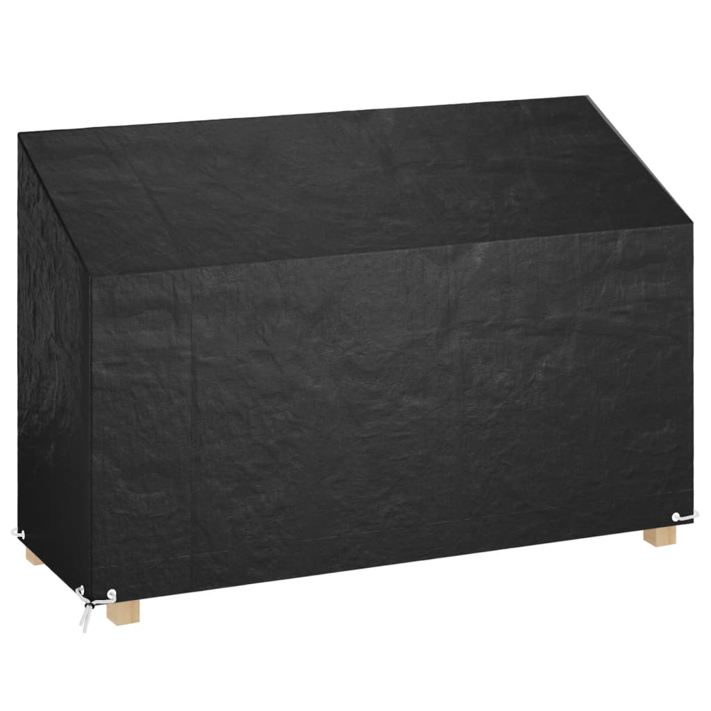 vidaXL Tuinbankhoezen 2 st 8 oogjes 130x70x70/88 cm polyetheen