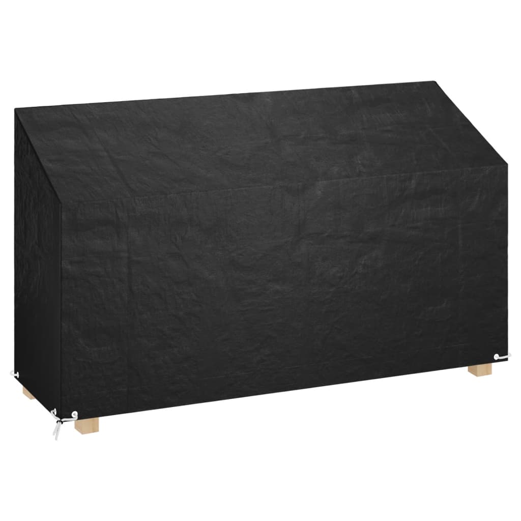 vidaXL Tuinbankhoezen 2 st 8 oogjes 130x70x70/88 cm polyetheen