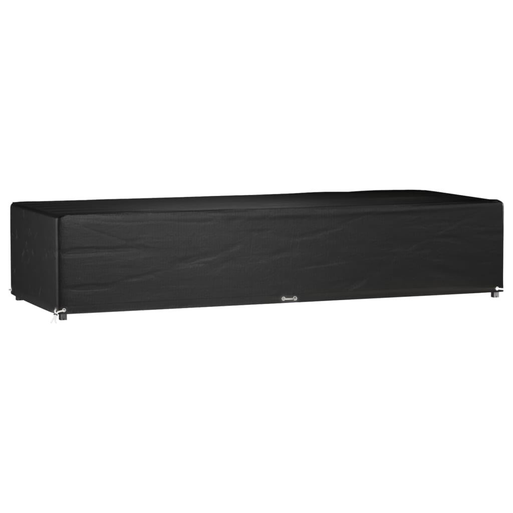 vidaXL Ligbedhoezen 2 st met 12 oogjes 205x75x40 cm polyetheen