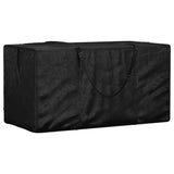 vidaXL Opbergtassen tuinkussens 2 st 135x40x55 cm polyetheen zwart