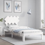 vidaXL Bed Frame with Headboard Solid Wood