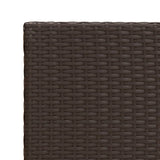 vidaXL Bijzettafel 55x45x49 cm poly rattan zwart