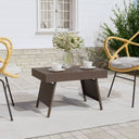 vidaXL Bijzettafel inklapbaar 60x40x38 cm poly rattan zwart