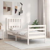 vidaXL Bed Frame with Headboard Solid Wood