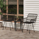 vidaXL Tuinstoelen 2 st met armleuning 56x64x80 cm PE-rattan
