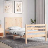 vidaXL Bed Frame with Headboard Solid Wood