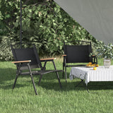 vidaXL Campingstoelen 2 st 54x43x59 cm oxford stof beige