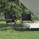 vidaXL Campingstoelen 2 st 54x43x59 cm oxford stof beige