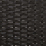 vidaXL Tuinbank 3-zits met kussens poly rattan bruin
