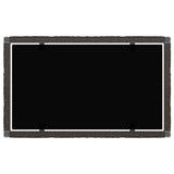 vidaXL 4-delige Loungeset met kussens poly rattan bruin