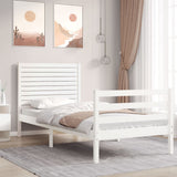vidaXL Bed Frame with Headboard Solid Wood