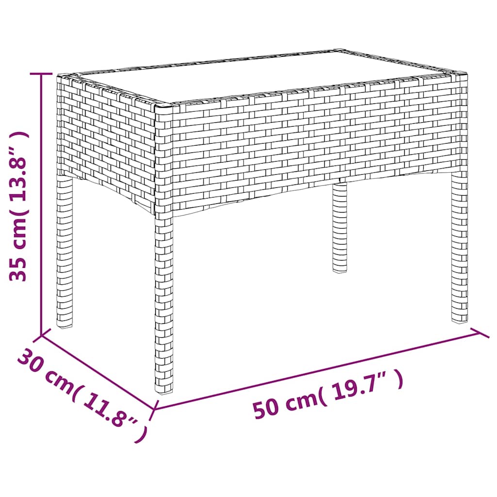 vidaXL 4-delige Loungeset met kussens poly rattan bruin