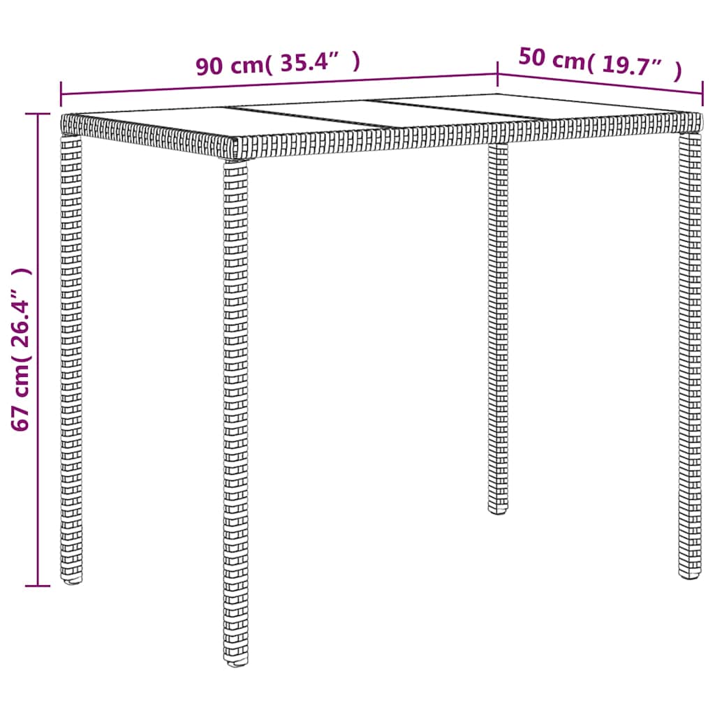 vidaXL 6-delige Loungeset met kussens poly rattan zwart