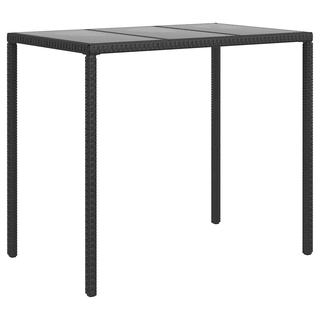 vidaXL 6-delige Loungeset met kussens poly rattan zwart