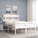 vidaXL Bed Frame with Headboard Solid Wood