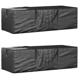vidaXL Opbergtas voor kerstbomen 135x40x55 cm polyetheen zwart