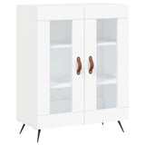 vidaXL Hoge kast 69,5x34x180 cm bewerkt hout betongrijs