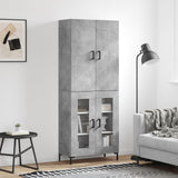 vidaXL Hoge kast 69,5x34x180 cm bewerkt hout sonoma eikenkleurig