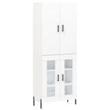 vidaXL Hoge kast 69,5x34x180 cm bewerkt hout wit