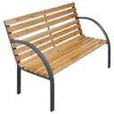vidaXL Banquette de jardin 112 cm massif Vurenhout
