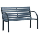 vidaXL Banquette de jardin 112 cm massif Vurenhout
