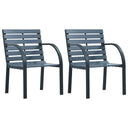 vidaXL Garden Chairs 2 pcs solid spruce wood