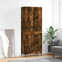 vidaXL Hoge kast 69,5x34x180 cm bewerkt hout sonoma eikenkleurig