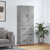 vidaXL Hoge kast 69,5x34x180 cm bewerkt hout wit