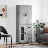 vidaXL Hoge kast 69,5x34x180 cm bewerkt hout sonoma eikenkleurig