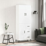 vidaXL Hoge kast 69,5x34x180 cm bewerkt hout sonoma eikenkleurig
