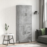 vidaXL Hoge kast 69,5x34x180 cm bewerkt hout sonoma eikenkleurig