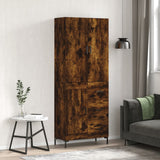 vidaXL Hoge kast 69,5x34x180 cm bewerkt hout sonoma eikenkleurig