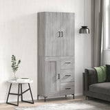 vidaXL Hoge kast 69,5x34x180 cm bewerkt hout sonoma eikenkleurig