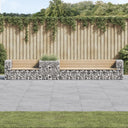 vidaXL Banque de Jardin avec Schanskorf Massief Grenenhout