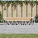 vidaXL Tuinbank schanskorfontwerp 287x71x65,5 cm geïmpregneerd hout