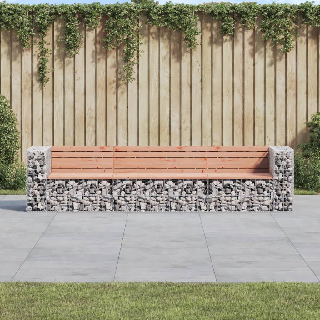 vidaXL Tuinbank schanskorfontwerp 287x71x65,5 cm geïmpregneerd hout