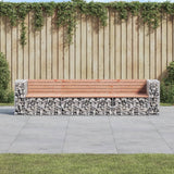 vidaXL Tuinbank schanskorfontwerp 287x71x65,5 cm geïmpregneerd hout