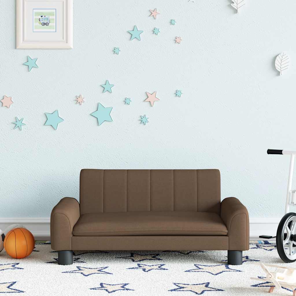 vidaXL Banque d'enfants 70x45x30 cm en tissu crème coloré